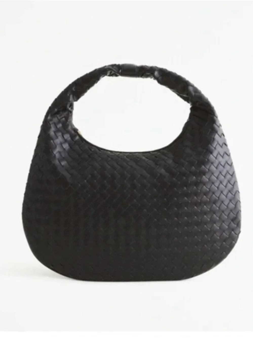 *NWT Abercrombie & Fitch Black Woven Hobo Bag